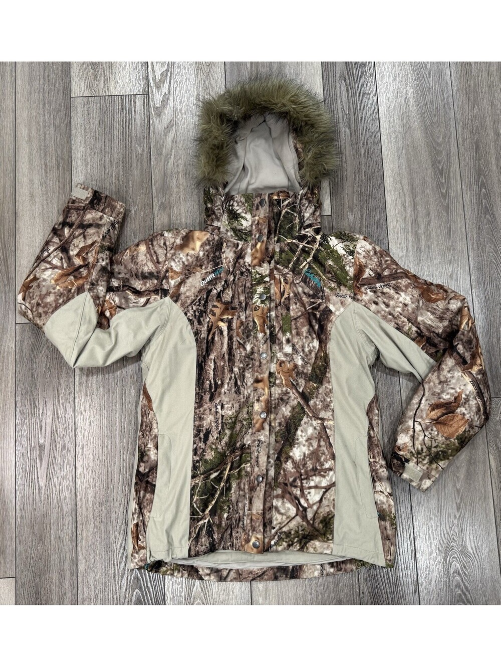 Cabelas Zonz “Outfit Her” Women’s DryPlus Hunting Parka Jacket With Liner Medium